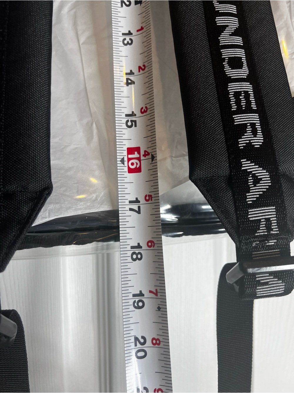 NWT Under Armour Clear PVC Backpack in Transparent/Black - Picture 5 of 6